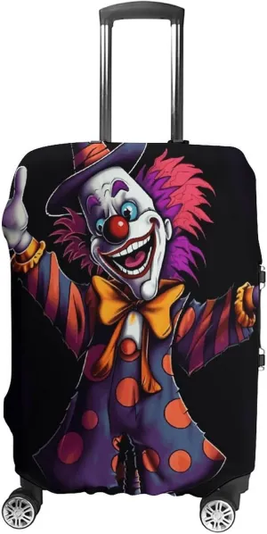 Suitcase Covers for Luggage Cute Cartoon Clown Fashion Luggage Cover Washable Protector Waterproof Suitcase Cover Anti-scratch Travel Suitcases Covers Case for 19-32 Inch Luggages M