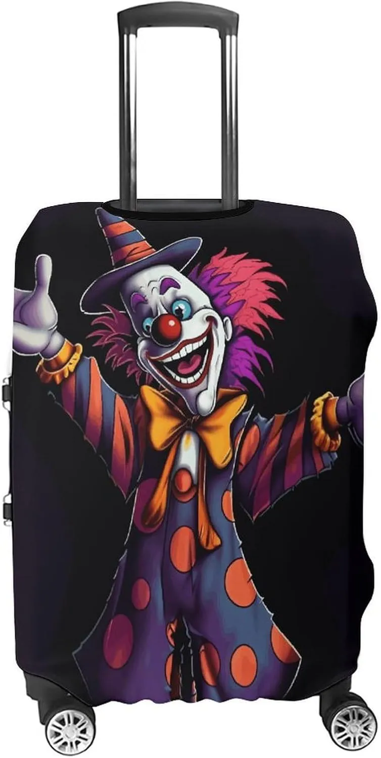 Suitcase Covers for Luggage Cute Cartoon Clown Fashion Luggage Cover Washable Protector Waterproof Suitcase Cover Anti-scratch Travel Suitcases Covers Case for 19-32 Inch Luggages M