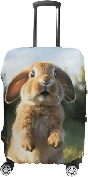 Suitcase Covers for Luggage Cute Funny Rabbit Fashion Luggage Cover Washable Protector Waterproof Suitcase Cover Anti-scratch Travel Suitcases Covers Case for 19-32 Inch Luggages M