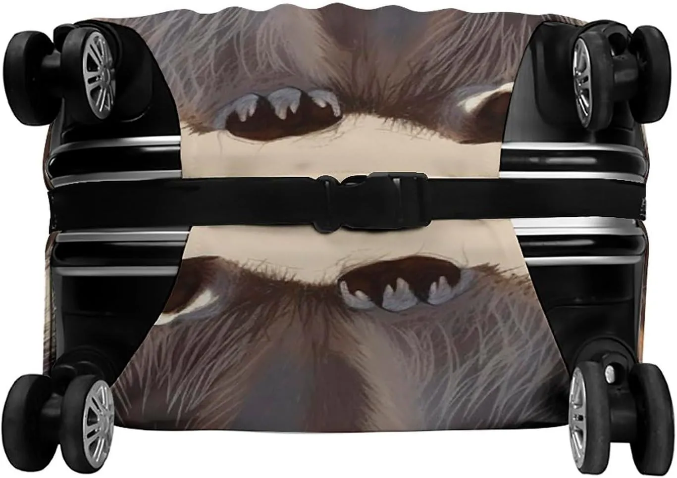 Suitcase Covers for Luggage Cute Raccoon Fashion Luggage Cover Washable Protector Waterproof Suitcase Cover Anti-scratch Travel Suitcases Covers Case for 19-32 Inch Luggages L