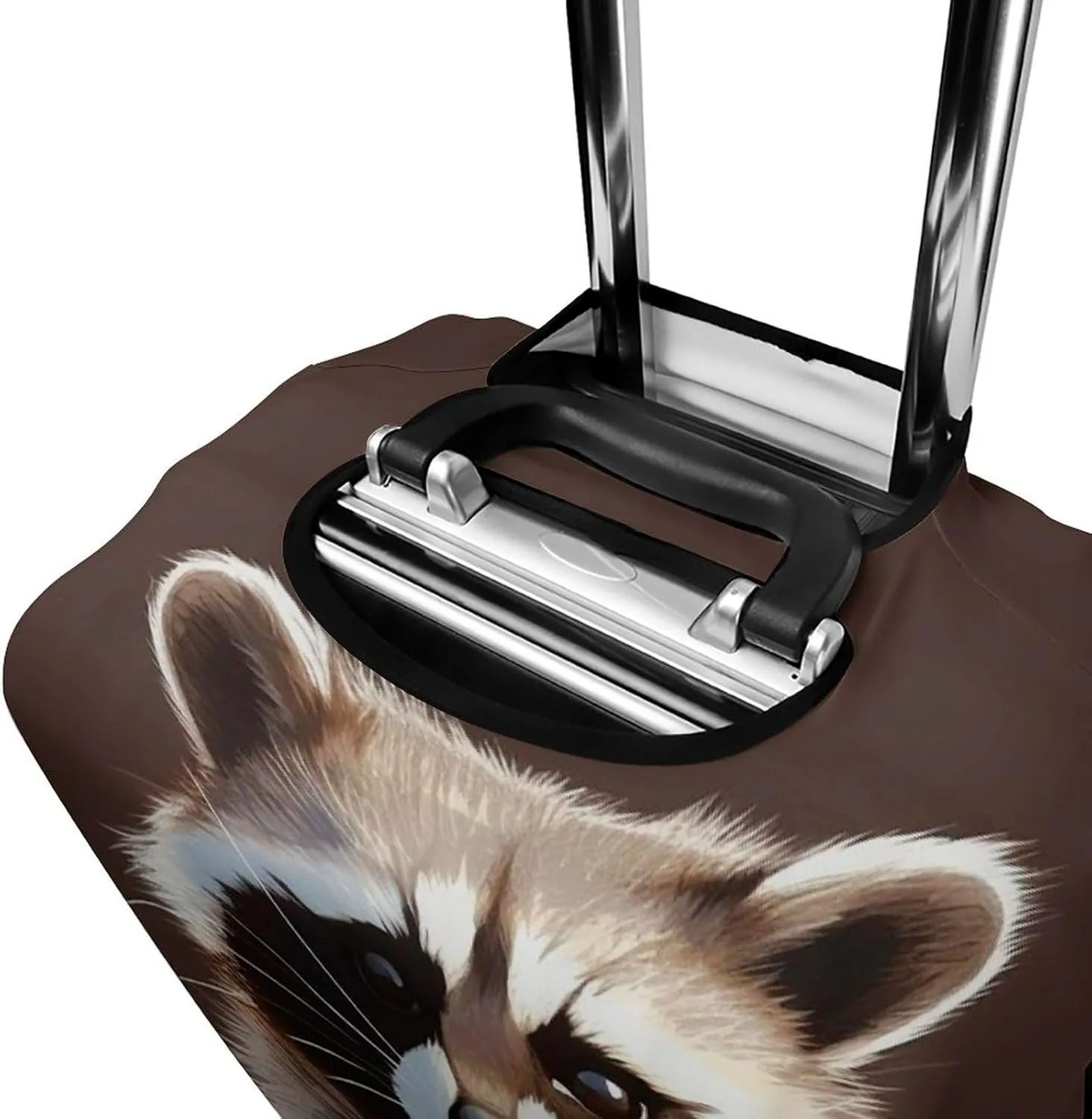 Suitcase Covers for Luggage Cute Raccoon Fashion Luggage Cover Washable Protector Waterproof Suitcase Cover Anti-scratch Travel Suitcases Covers Case for 19-32 Inch Luggages L