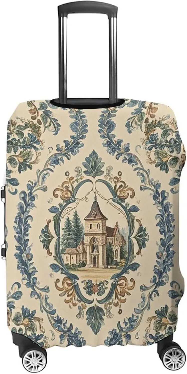 Suitcase Covers for Luggage French Country Style Fashion Luggage Cover Washable Protector Waterproof Suitcase Cover Anti-scratch Travel Suitcases Covers Case for 19-32 Inch Luggages XL
