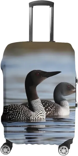 Suitcase Covers for Luggage Loon Birds Fashion Luggage Cover Washable Protector Waterproof Suitcase Cover Anti-scratch Travel Suitcases Covers Case for 19-32 Inch Luggages L