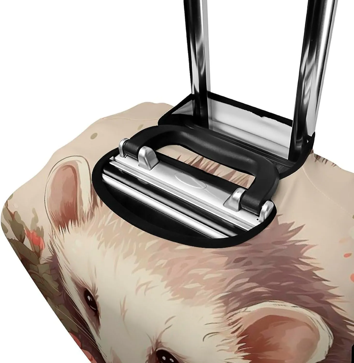 Suitcase Covers for Luggage Opossum And Roses Fashion Luggage Cover Washable Protector Waterproof Suitcase Cover Anti-scratch Travel Suitcases Covers Case for 19-32 Inch Luggages L