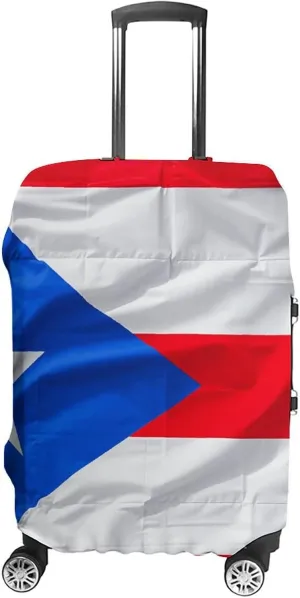 Suitcase Covers for Luggage Puerto Rico Flag Fashion Luggage Cover Washable Protector Waterproof Suitcase Cover Anti-scratch Travel Suitcases Covers Case for 19-32 Inch Luggages XL