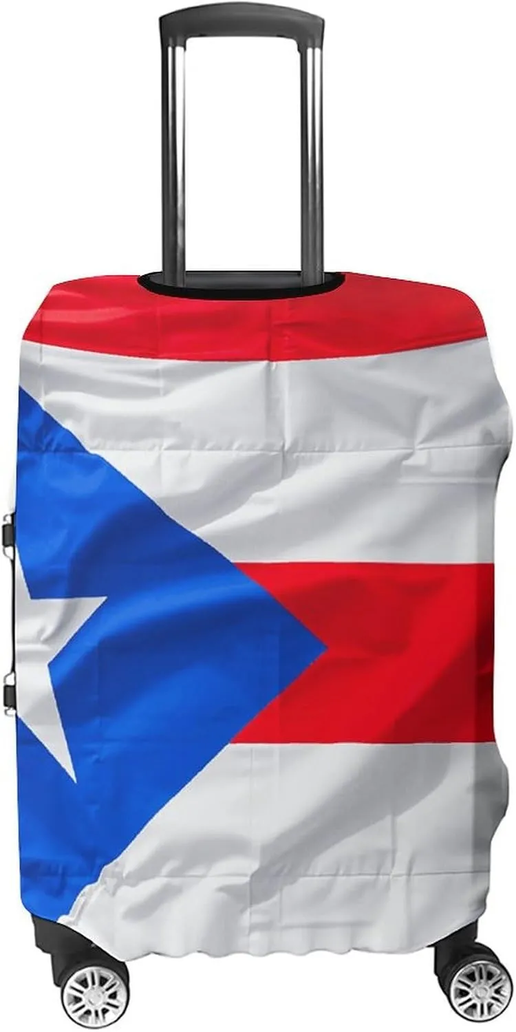 Suitcase Covers for Luggage Puerto Rico Flag Fashion Luggage Cover Washable Protector Waterproof Suitcase Cover Anti-scratch Travel Suitcases Covers Case for 19-32 Inch Luggages XL