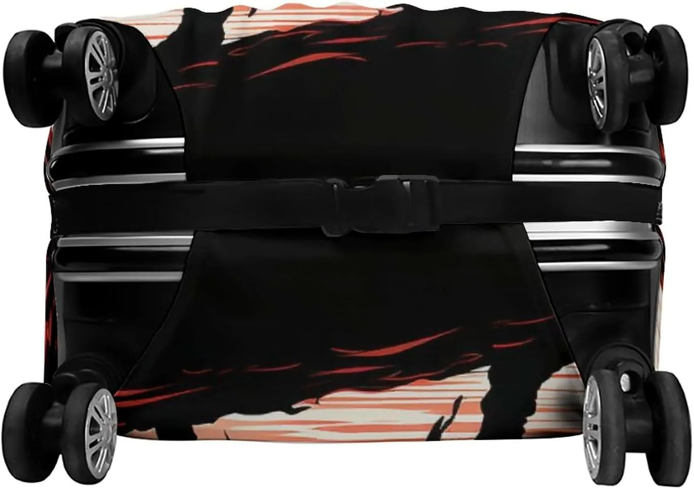 Suitcase Covers for Luggage Samurai Fashion Luggage Cover Washable Protector Waterproof Suitcase Cover Anti-scratch Travel Suitcases Covers Case for 19-32 Inch Luggages XL