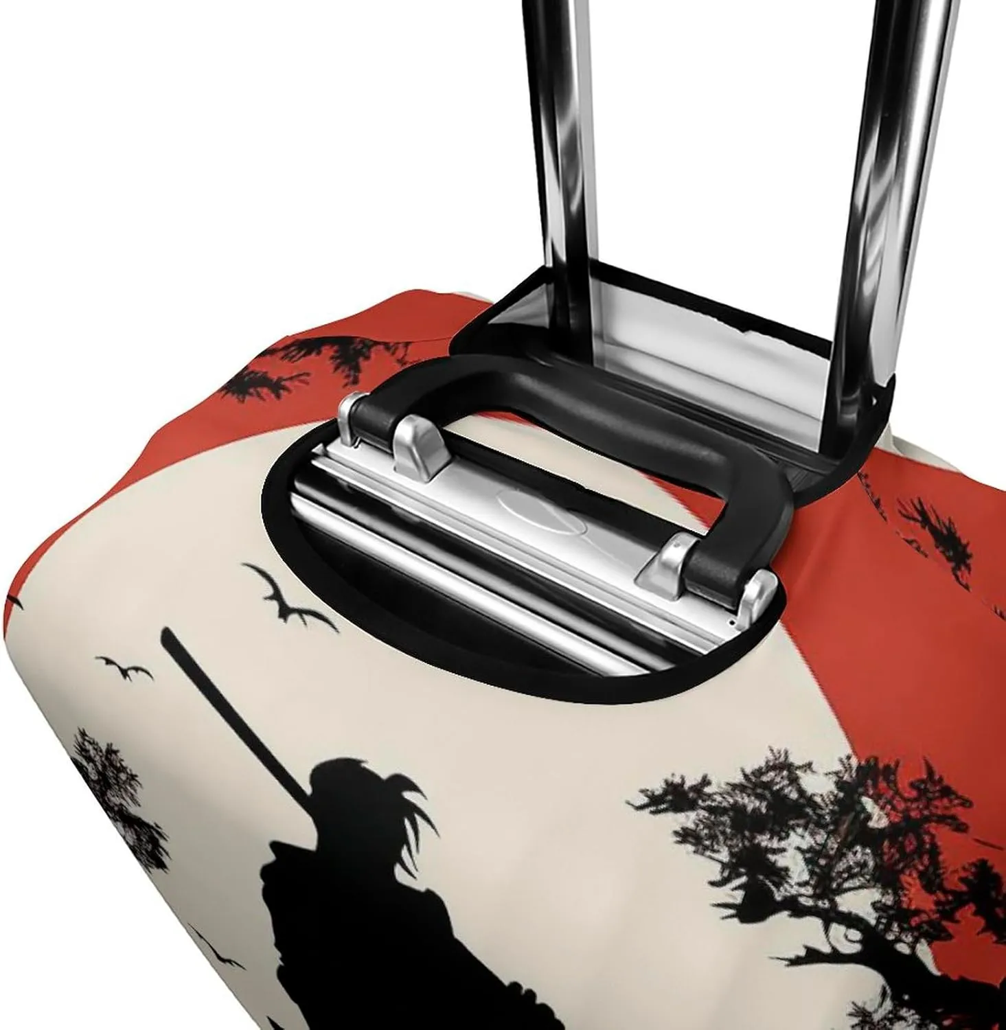 Suitcase Covers for Luggage Samurai Fashion Luggage Cover Washable Protector Waterproof Suitcase Cover Anti-scratch Travel Suitcases Covers Case for 19-32 Inch Luggages XL