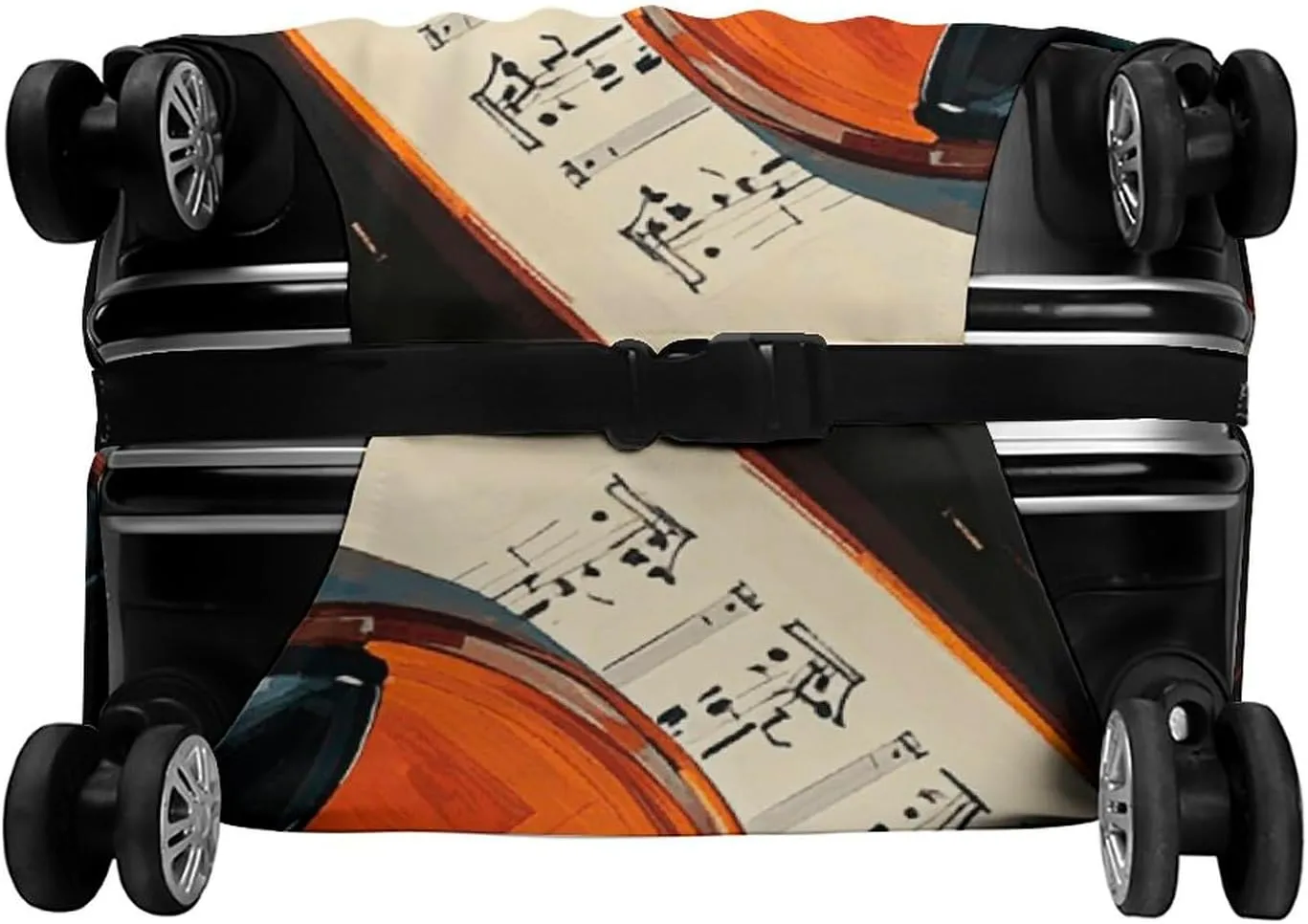 Suitcase Covers for Luggage Violin Sheet Music Fashion Luggage Cover Washable Protector Waterproof Suitcase Cover Anti-scratch Travel Suitcases Covers Case for 19-32 Inch Luggages M