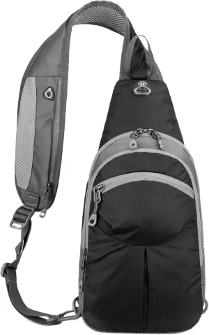 Super Lightweight Waterproof Nylon Chest Sling Bag Crossbody Daypack for Men Women 5L Sport Outdoor Travel Hiking
