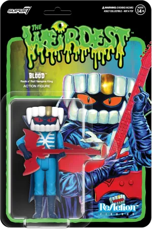 Super7 The Weirdest Blööd (Indigo to Hell) - 3.75" The Weirdest Action Figure with Accessory Campy Horror Collectibles and Retro Toys