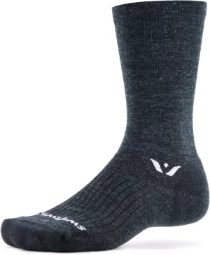 Swiftwick- PURSUIT Crew Hiking & Cycling Crew Socks, Durable, Merino Wool