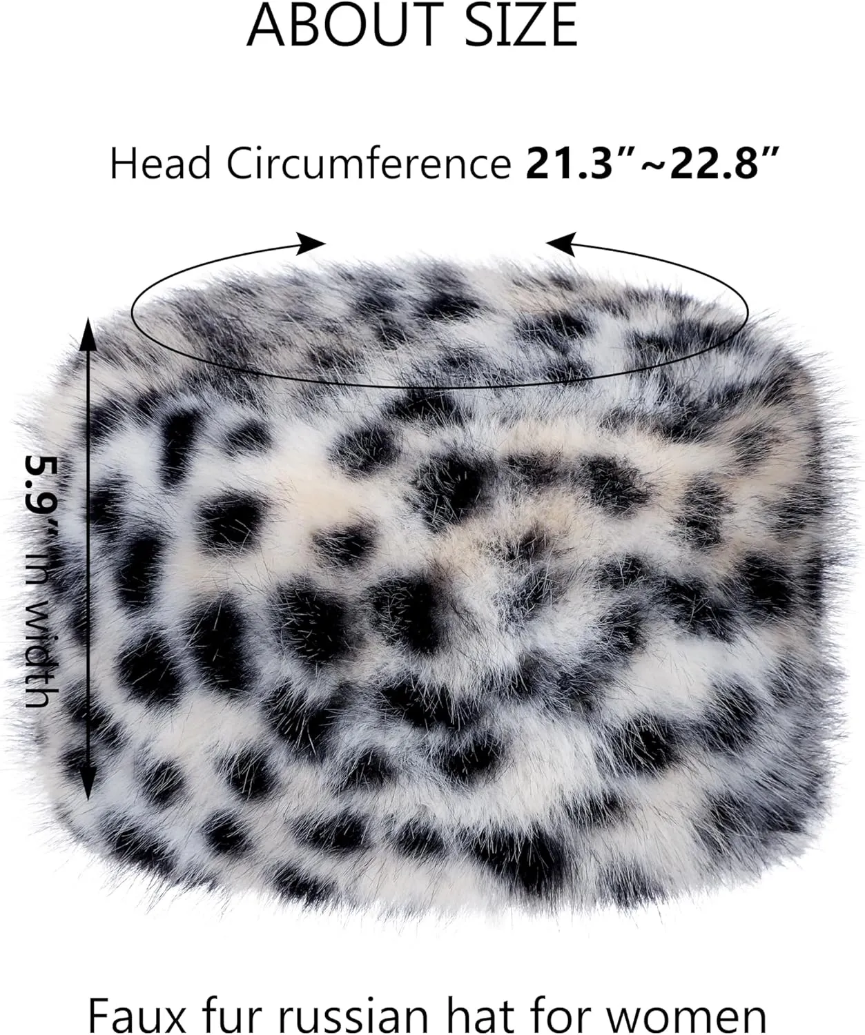sy soul young Women's Winter Faux Fur Cossak Russian Style Hat Warm Cap