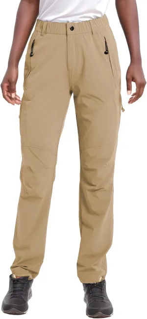SYKROO Hiking Pants for Women Waterproof Quick Dry Cargo Pants Travel Camping Workout Pants Mountain Trouser with Pocket