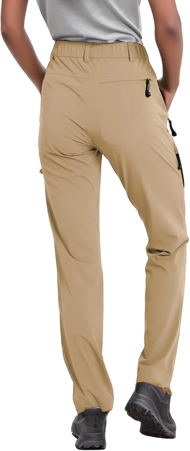 SYKROO Hiking Pants for Women Waterproof Quick Dry Cargo Pants Travel Camping Workout Pants Mountain Trouser with Pocket