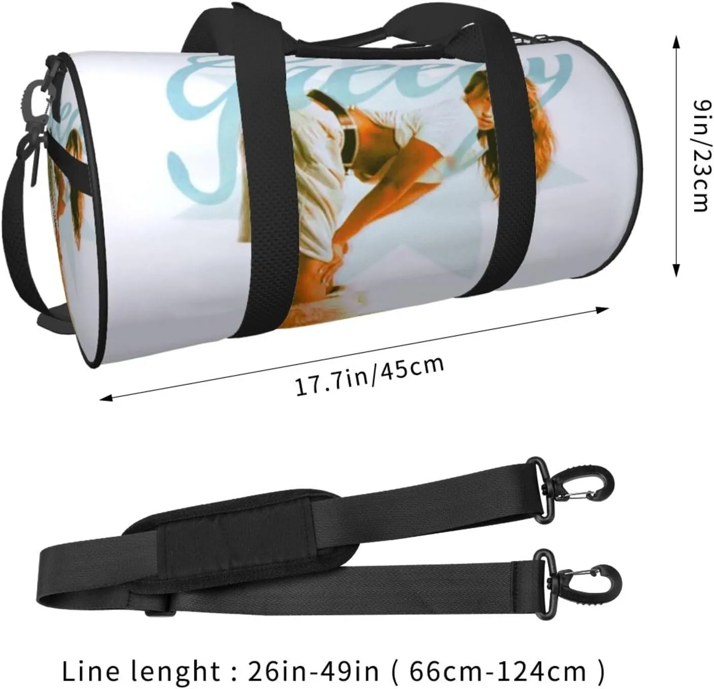 T-ate McRae Sport Duffel Bag,Travel Duffle Bag Sports Gym Bag,Tote Weekender Bag for Women Men Business Trip