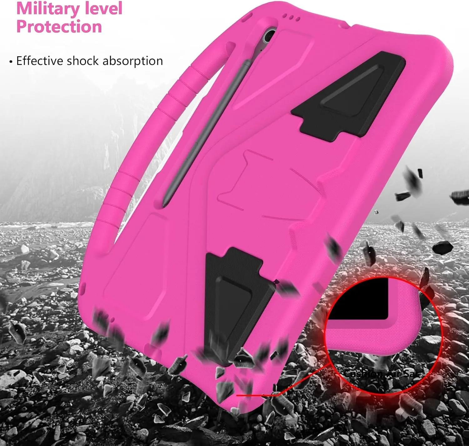 Tablet PC Cases Cover Lightweight Shockproof Kids Friendly Cover Compatible with Samsung Galaxy Tab S10 FE Plus 13.1" SM-X620/X626B 2025,with Handle Stand Thickned Cornor Impact Protection Tablet Cove