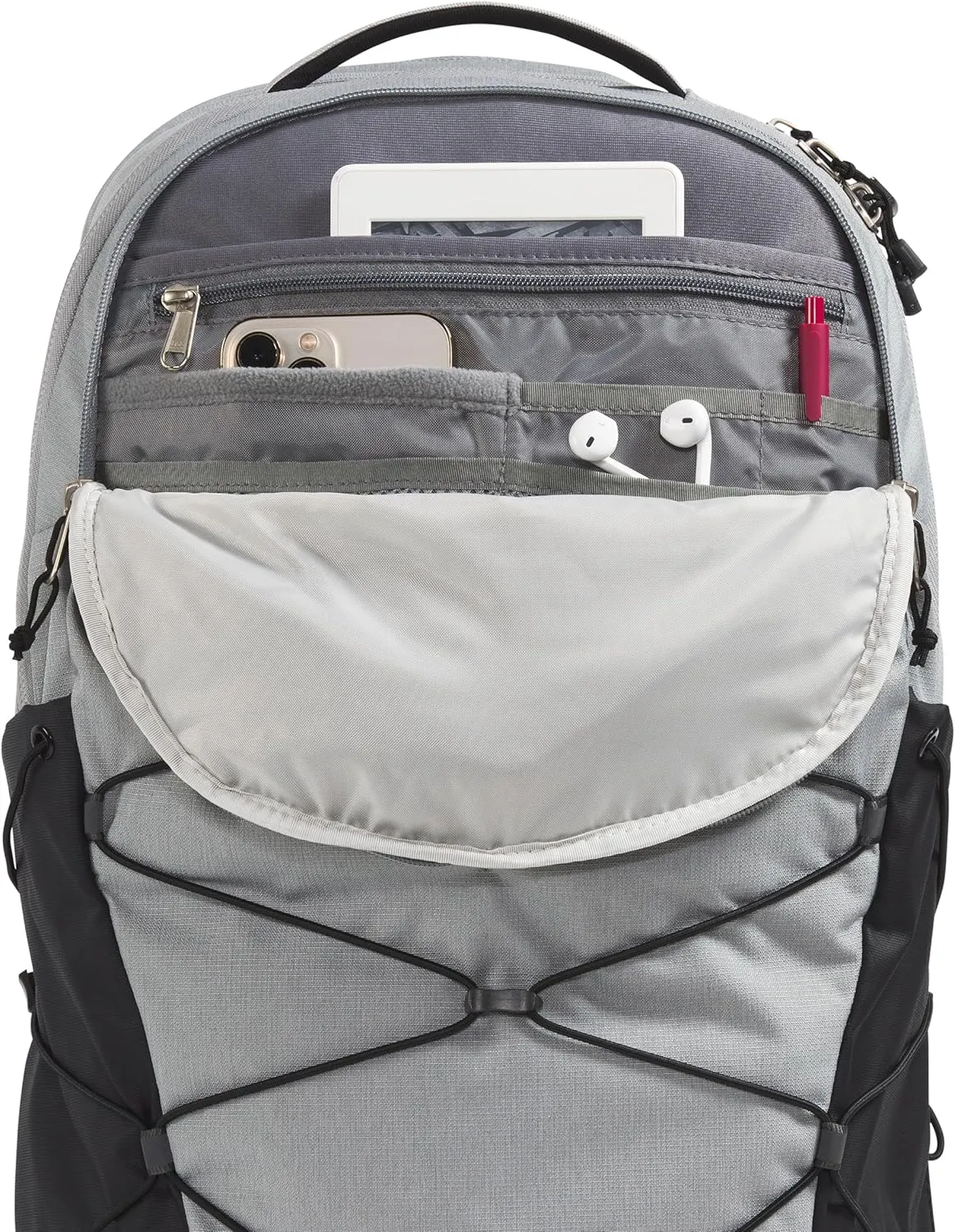 THE NORTH FACE Borealis Commuter Laptop Backpack, Meld Grey Dark Heather/TNF Black-NPF, One Size