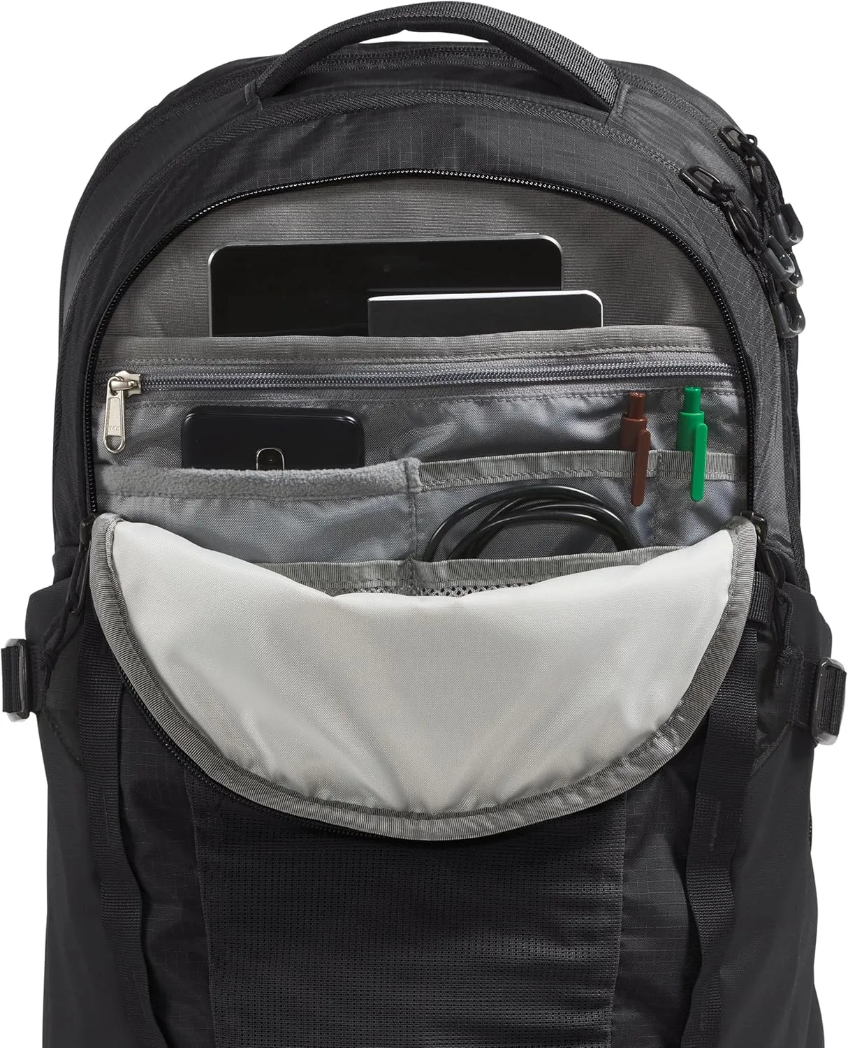 THE NORTH FACE Recon Everyday Laptop Backpack - PFAS Free, TNF Black/TNF Black-NPF, One Size