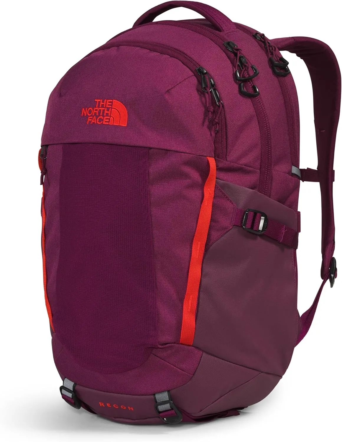 THE NORTH FACE Women's Recon Everyday Laptop Backpack, Boysenberry Light Heather/Fiery Red, One Size