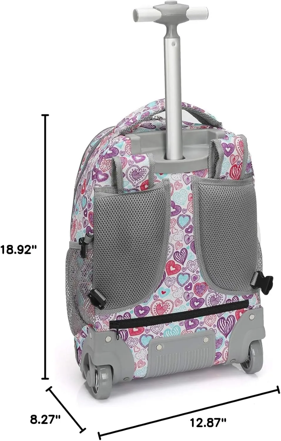 Tilami Rolling Backpack 19 inch Wheeled Boys Girls Travel School Student Trip…