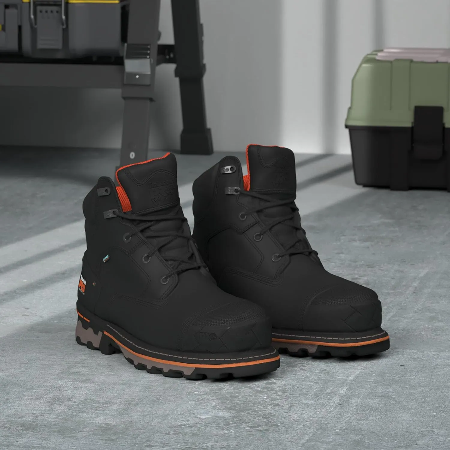 Timberland PRO Men's 6 Inch Boondock Comp Toe WP Ins Industrial Work Boot