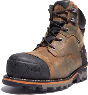 Timberland PRO Men's Boondock 6 Inch Composite Safety Toe Waterproof Industrial Work Boot, Brown, 8