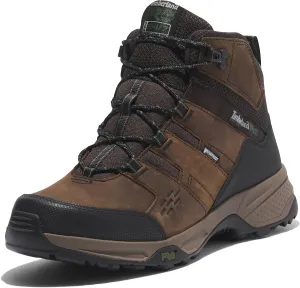 Timberland PRO Men's Switchback LT Soft Toe Waterproof Industrial Hiking Work Boot, Brown/Green, 9W