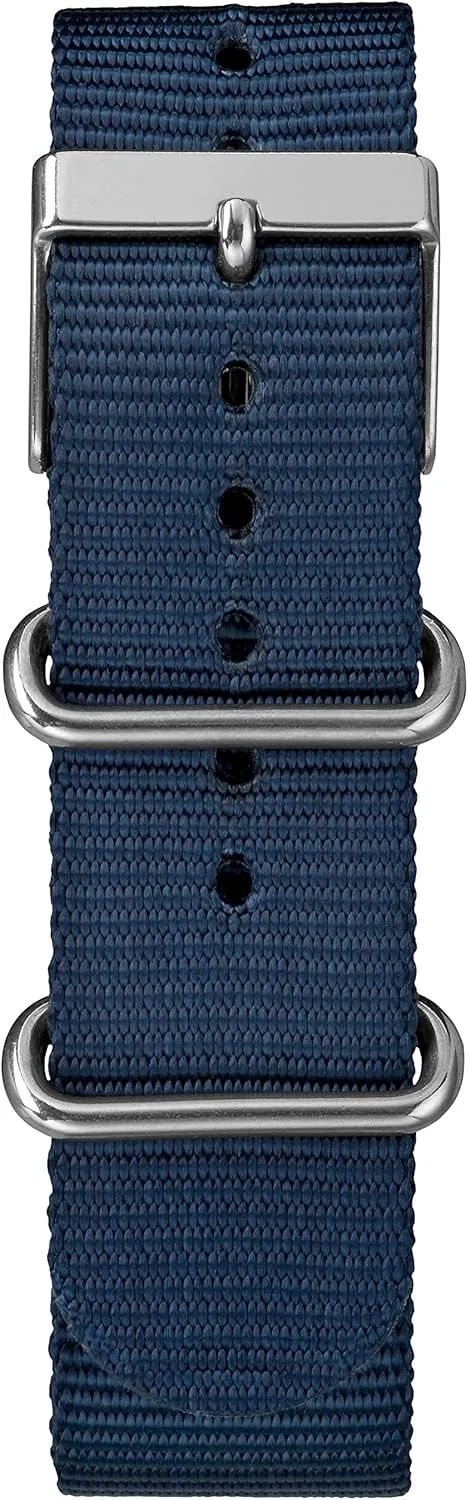 Timex Weekender 38mm Unisex Analog Watch | INDIGLO Backlight | Adjustable Durable Nylon Fabric Slip Through Strap | 24 Hour Time