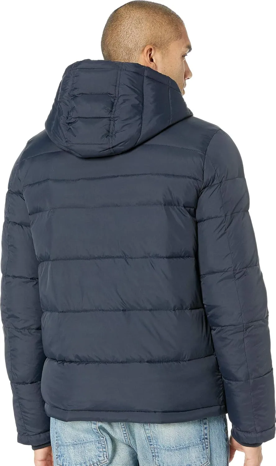 Tommy Hilfiger Men's Down Alternative Hooded Puffer Jacket (Standard and Big & Tall)