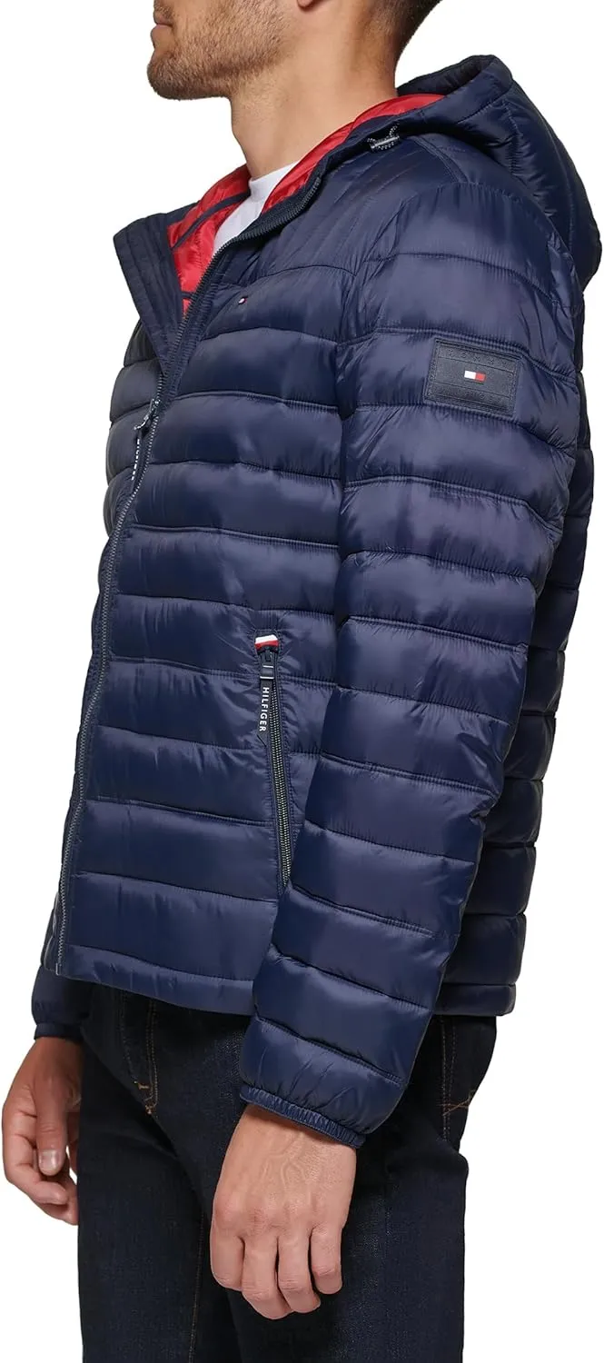 Tommy Hilfiger Men's Water Resistant Ultra Loft Filled Hooded Puffer Jacket