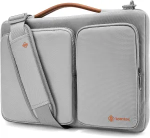 tomtoc Laptop Shoulder Bag for 13.5-14.4 Inch Microsoft New Surface Laptop Studio 2021/4/3, Surface Book 3/2/1, 360 Protective Case Fit 13.3 Old MacBook Air/Pro, ASUS VivoBook 14, Accessory Sleeve