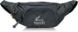 TORCH Belt Bag for Men - Fanny Pack Men Women with Compass Survival, Small Lightweight Hip Pack for Gym, Running, Hiking, Biking, Dog Walking - Vallejo (Grey)