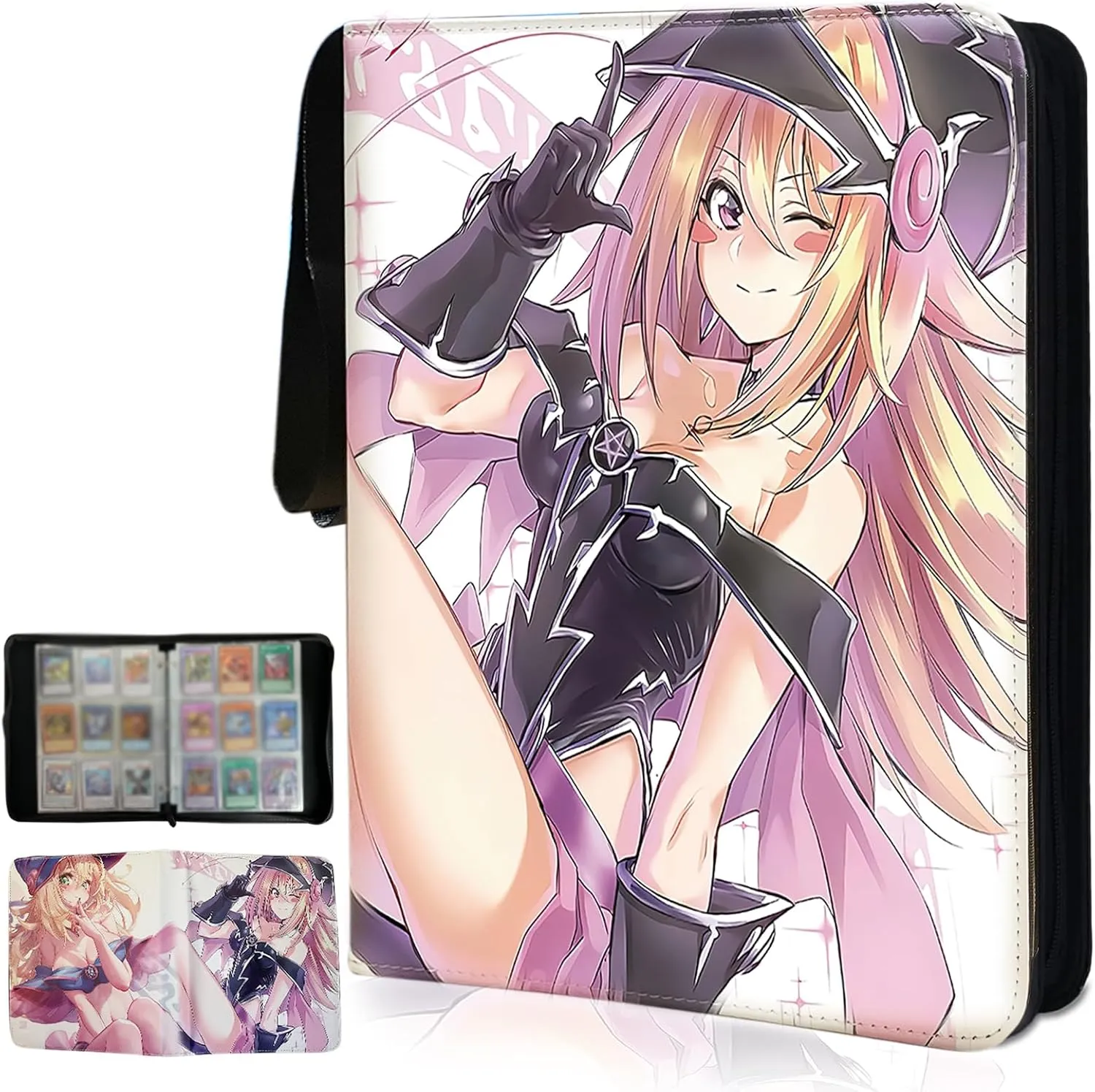 Trading YGO Card Binder Fits 900 Cards Card Collector Album Holder,with 50 Removable Sleeves Toys Gifts for Boys Girls