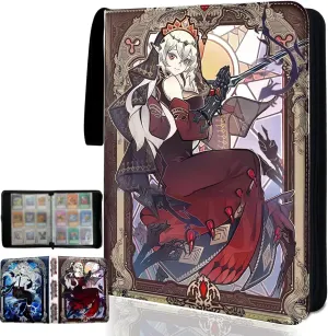 Trading ygo Card Binder Fits 900 Cards Card Collector Album Holder,with 50 Removable Sleeves Toys Gifts for Boys Girls