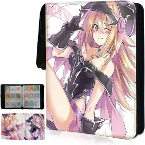 Trading YGO Card Binder Fits 900 Cards Card Collector Album Holder,with 50 Removable Sleeves Toys Gifts for Boys Girls