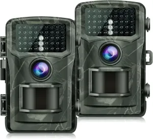 Trail Camera - 2025 Upgrade 4K 20MP Game Cameras Waterproof IP56 Night Vision 0.2S Motion Activated Wildlife Scouting 120° Wide Angle Lens Hunting Cam for Outdoor Wildlife Monitoring