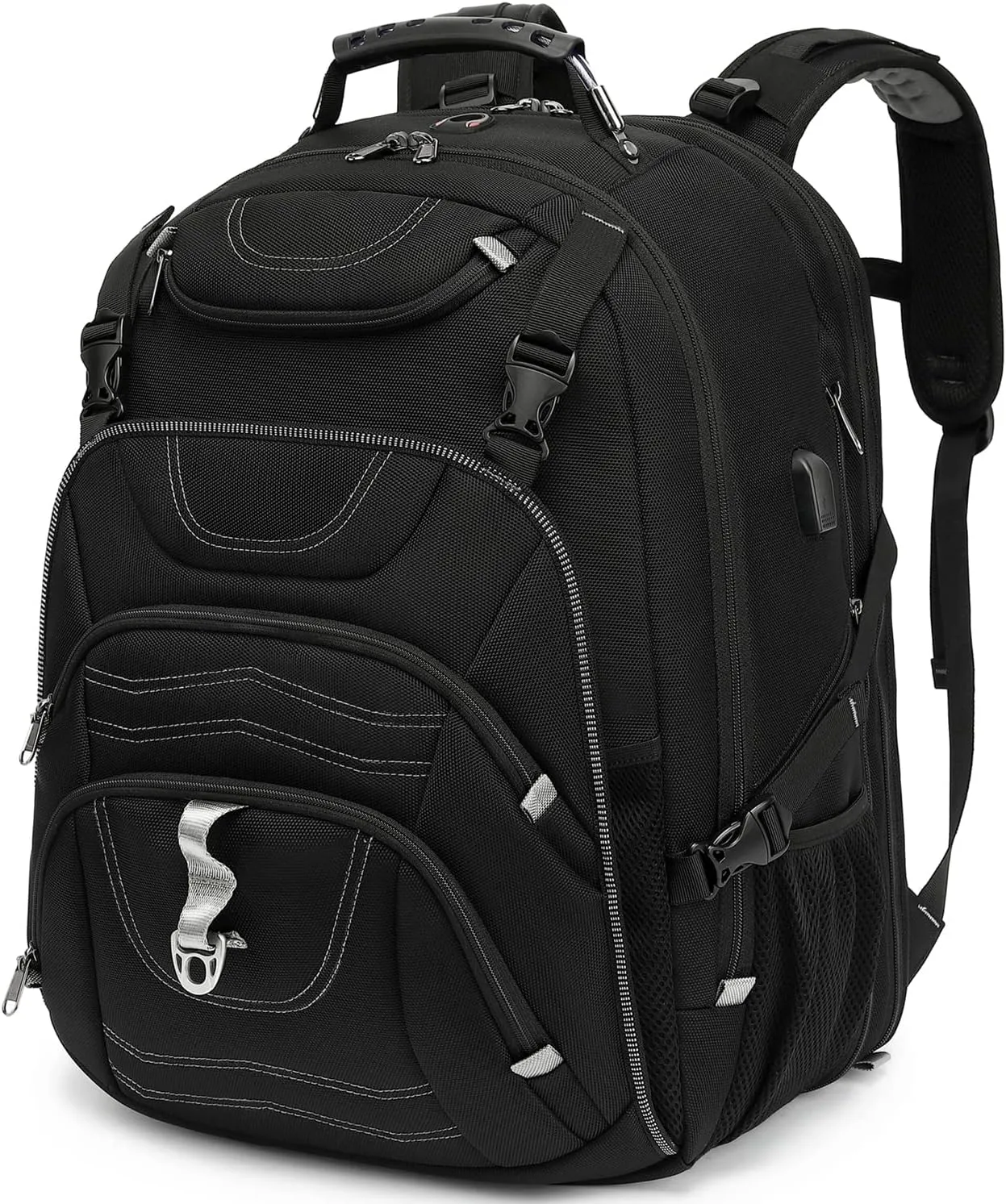 Travel Backpack 17.3 Inch, Business Anti-Theft Laptop Bag with USB Charging Port, Waterproof