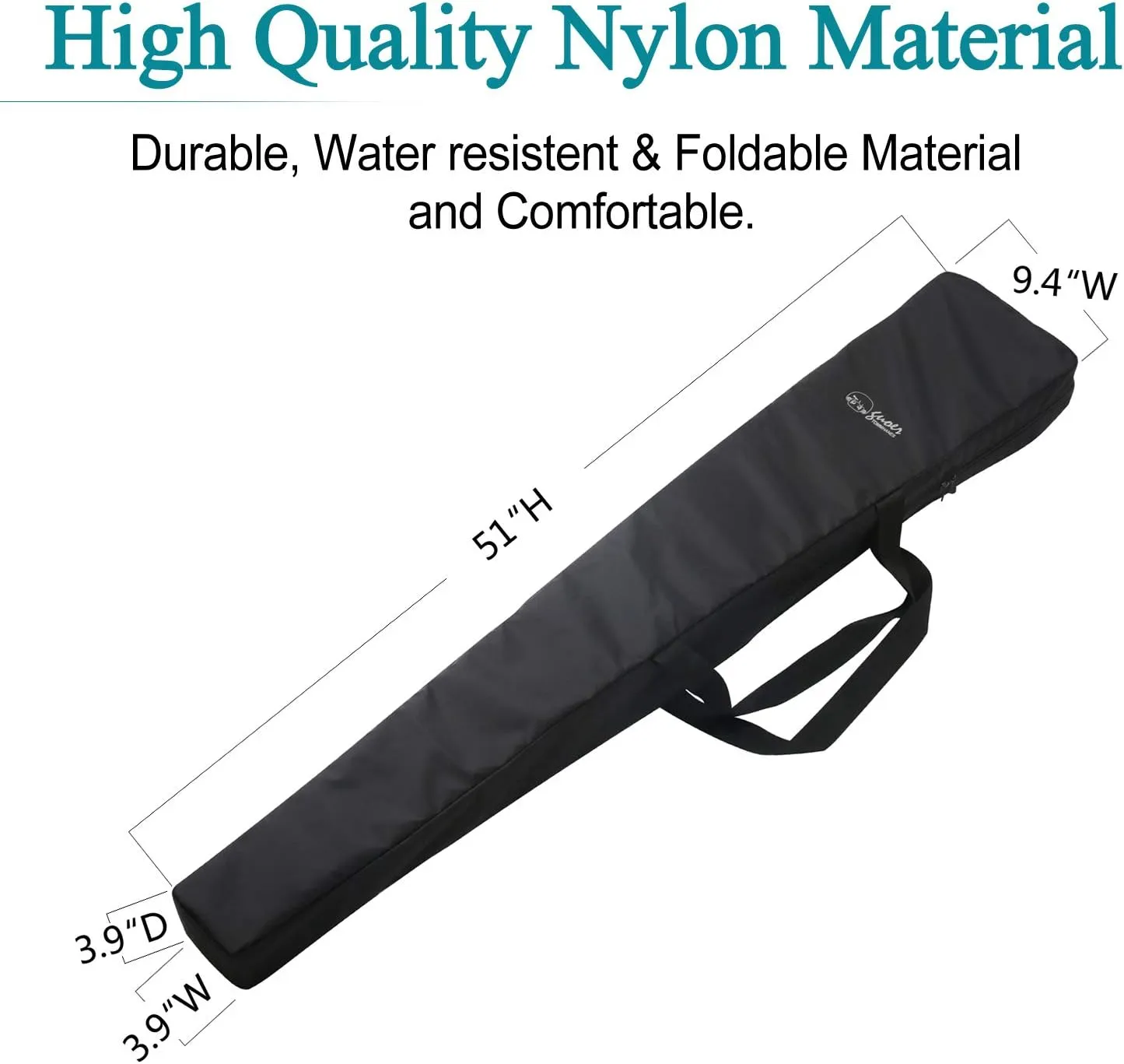Travel Bag Crutches Bags Nylon Crutch Bag OneSize Black