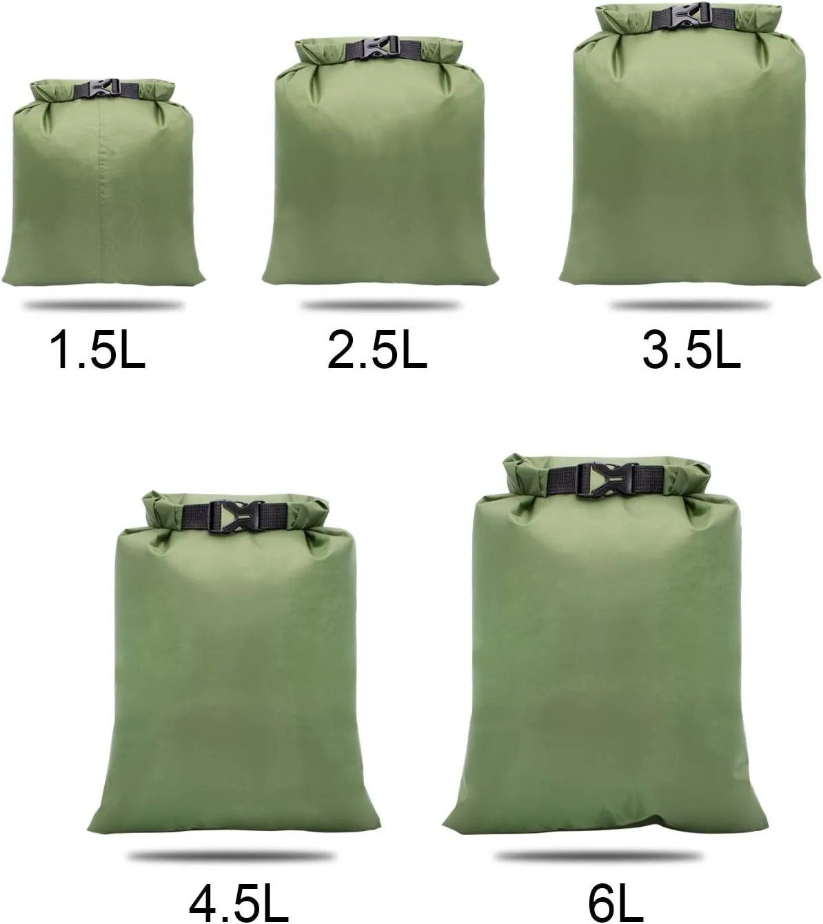 TRENDBOX Roll Top Waterproof Dry Bag Kit Storage Compression Bag Sack Poch Packing Organizers Water Resistant Camping Travel