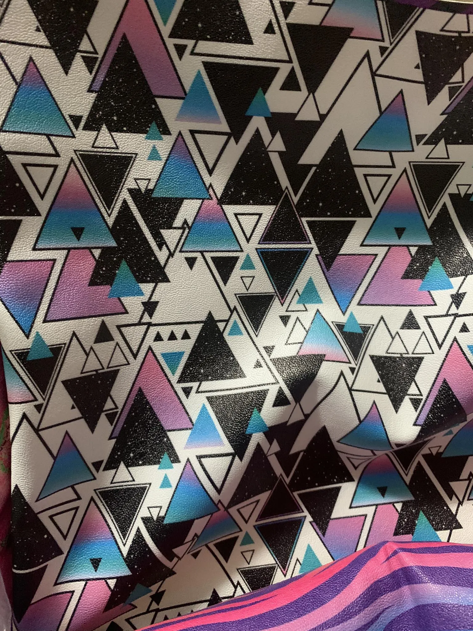 Triangles - Faux Leather