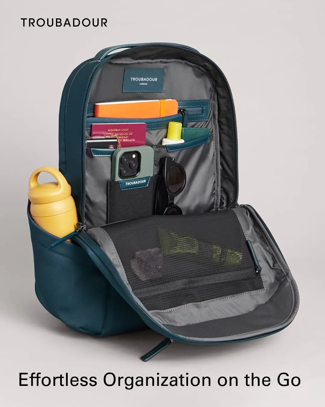 Troubadour Apex Backpack 3.0 – Premium Waterproof Laptop Backpack Fits Up to 17” – Ergonomic Design for Work and Travel – Stylish Backpack with 5-Year Guarantee - Blue