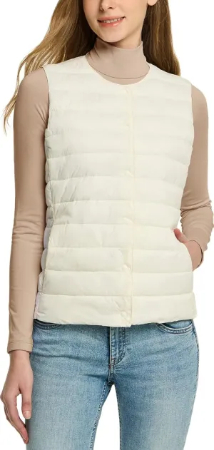 TSLA Women's Lightweight Packable Accent Puffer Jacket, Water-Resistant Winter Coat