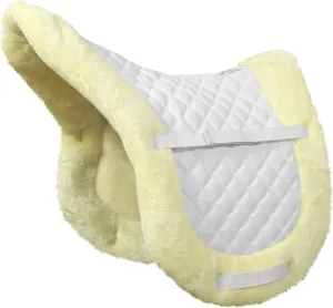 TuffRider Sherpa Fleece Fully Lined Shaped Saddle Pad-White