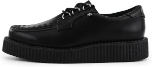 T.U.K. Black Anarchic Creeper Shoes for Women and Men, Lace Up Platform Shoes | US Women 11 / Men 9