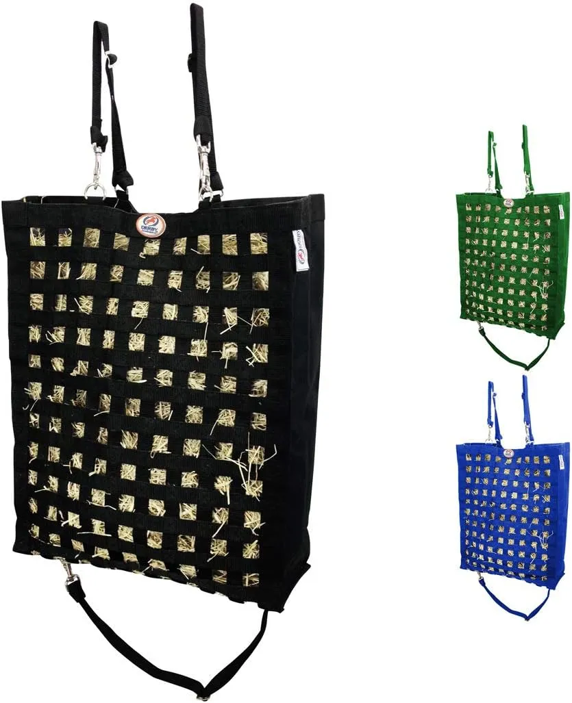 Ultra Slow Feeder Horse Hay Bag with Super Tough Bottom and 6 Month Warranty