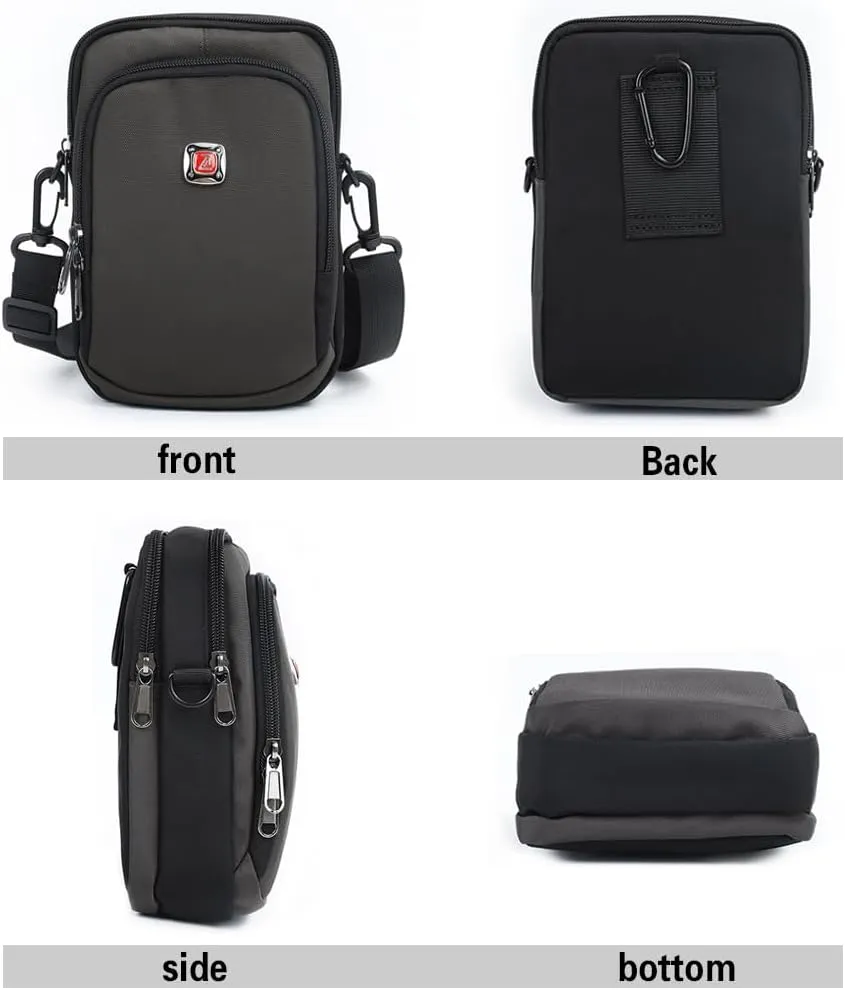 Unisex Casual Fashion Multifunctional Mini Shoulder Bag Crossbody Bag Travel Passport Wallet Bag