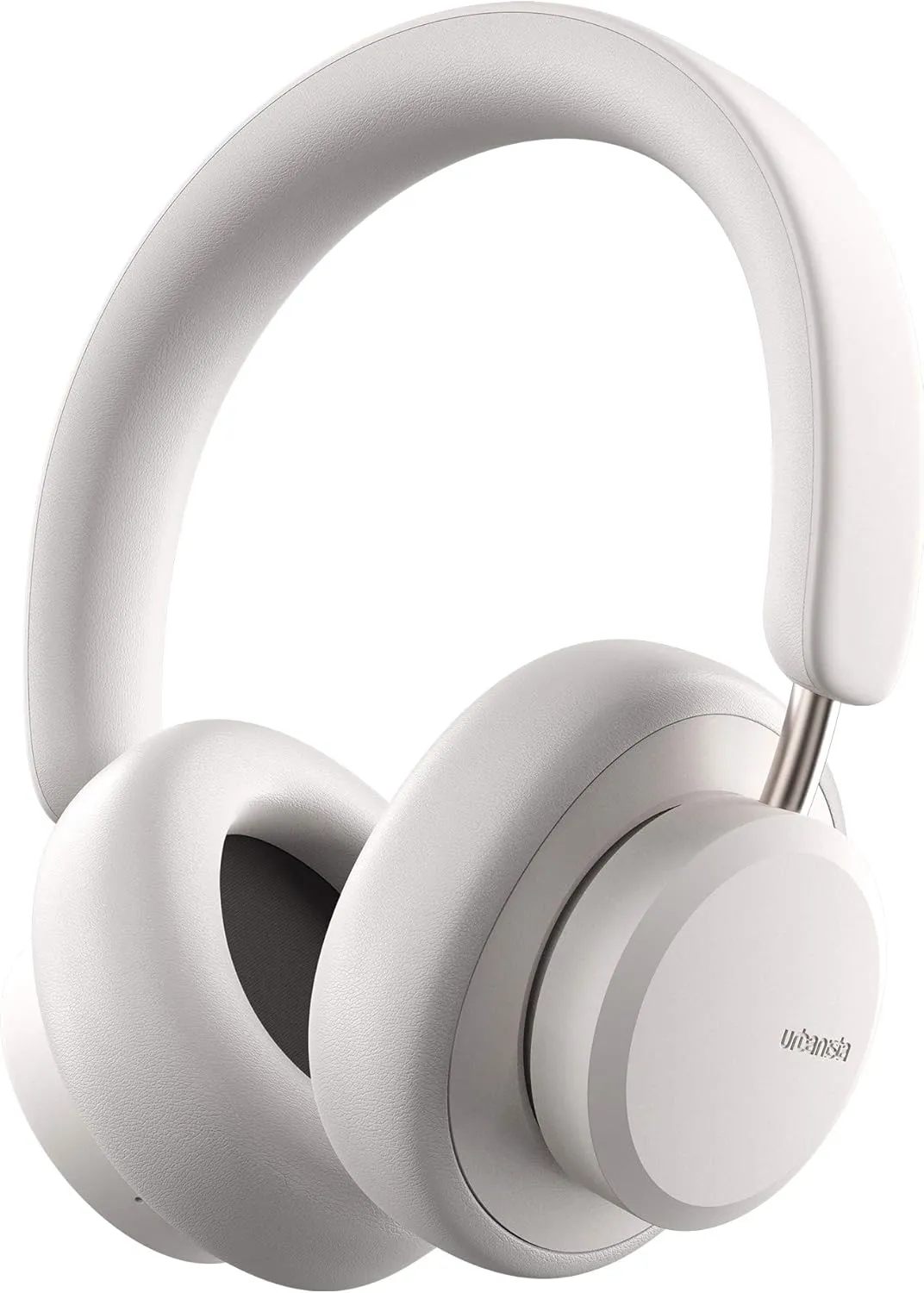 Urbanista Wireless Over Ear Bluetooth Headphones, 50 Hours Play Time, Active Noise Cancelling Wireless Headset with Microphone, On Ear Detection with Carry Case, Miami, White Pearl