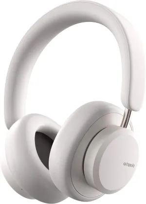Urbanista Wireless Over Ear Bluetooth Headphones, 50 Hours Play Time, Active Noise Cancelling Wireless Headset with Microphone, On Ear Detection with Carry Case, Miami, White Pearl