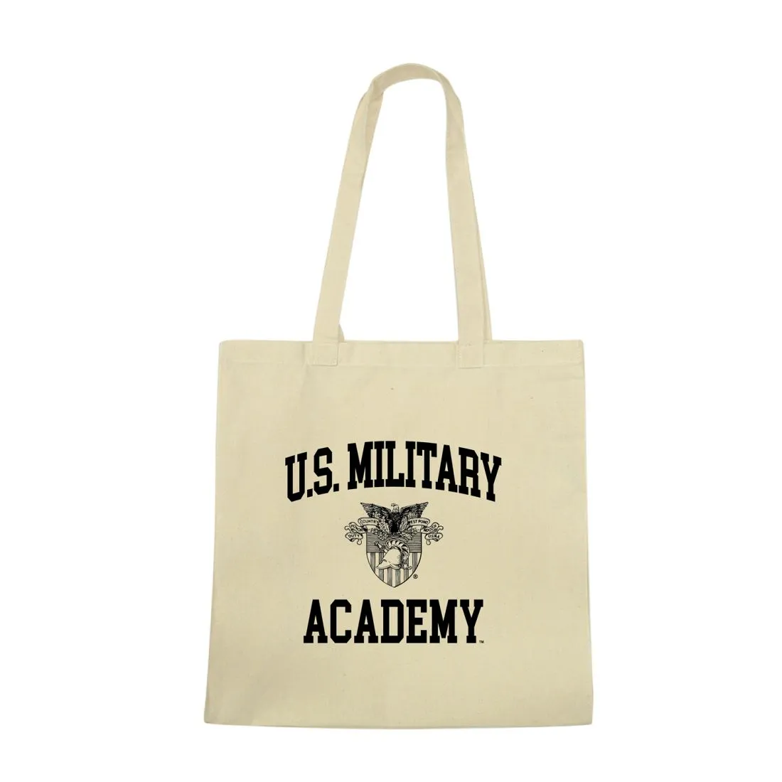 USMA United States Military Academy West Point Army Black Nights Institutional Seal Tote Bag